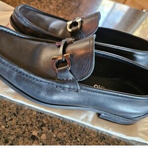 Salvatore Ferragamo Black Leather Loafers